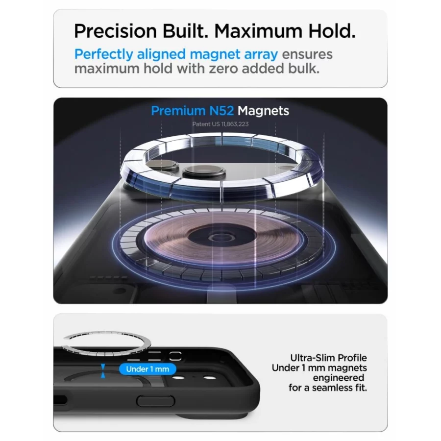 Etui Spigen Ultra Hybrid MagSafe na iPhone 18 Pro / 17 Pro - frost black