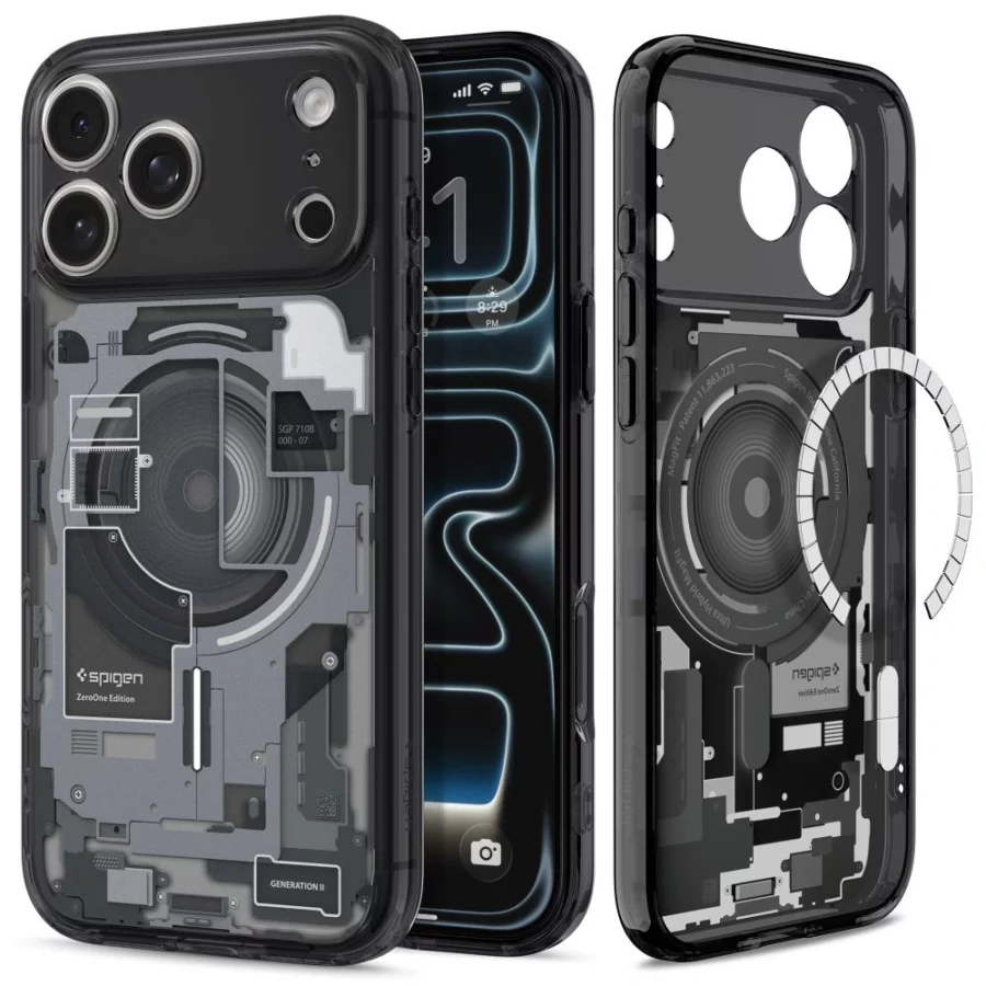 Etui Spigen Ultra Hybrid MagSafe Zero One na iPhone 18 Pro / 17 Pro - czarne