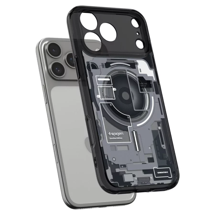 Etui Spigen Ultra Hybrid MagSafe Zero One na iPhone 18 Pro / 17 Pro - czarne