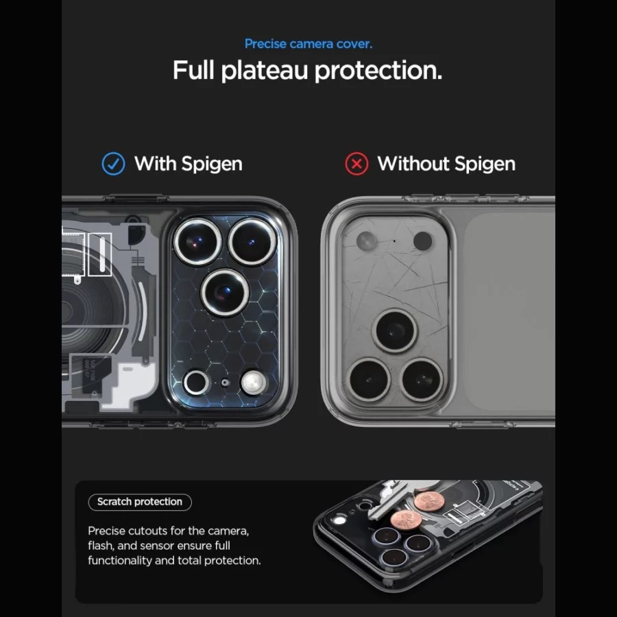 Etui Spigen Ultra Hybrid MagSafe Zero One na iPhone 18 Pro / 17 Pro - czarne