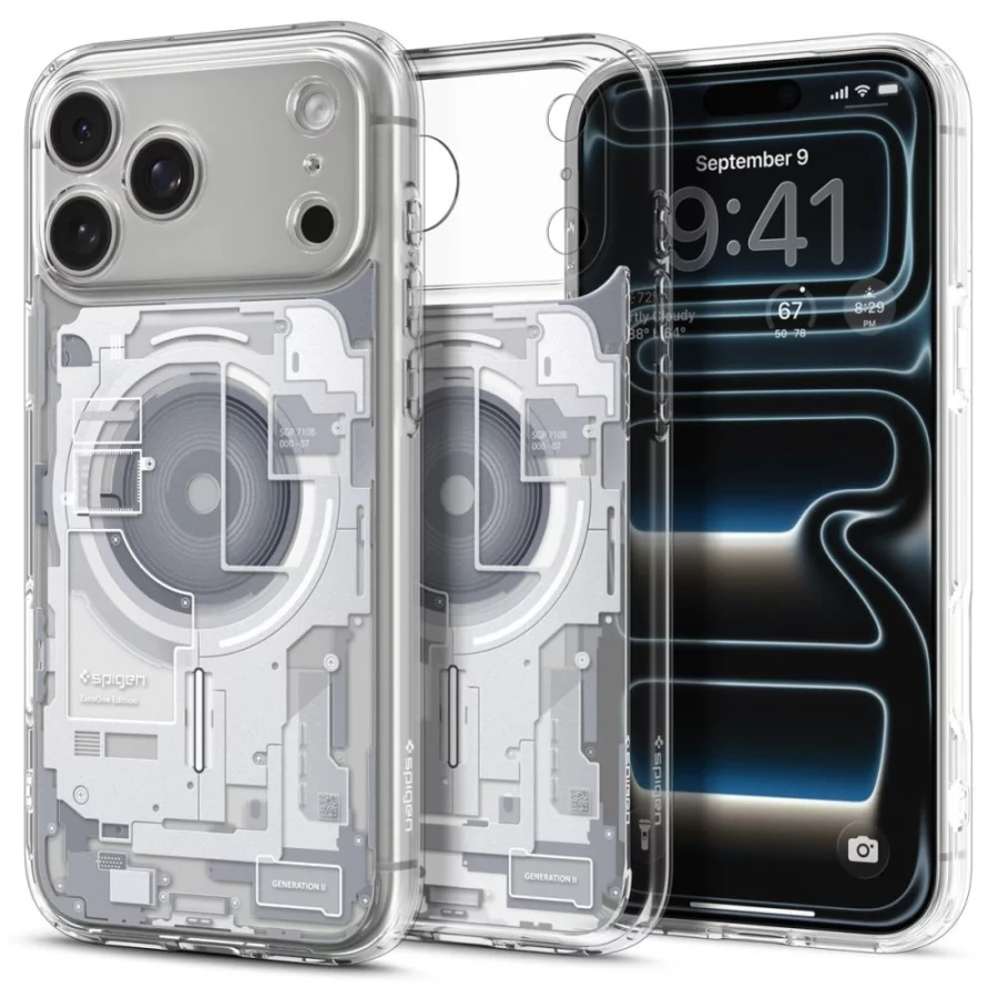 Etui Spigen Ultra Hybrid MagSafe Zero One na iPhone 18 Pro / 17 Pro - białe