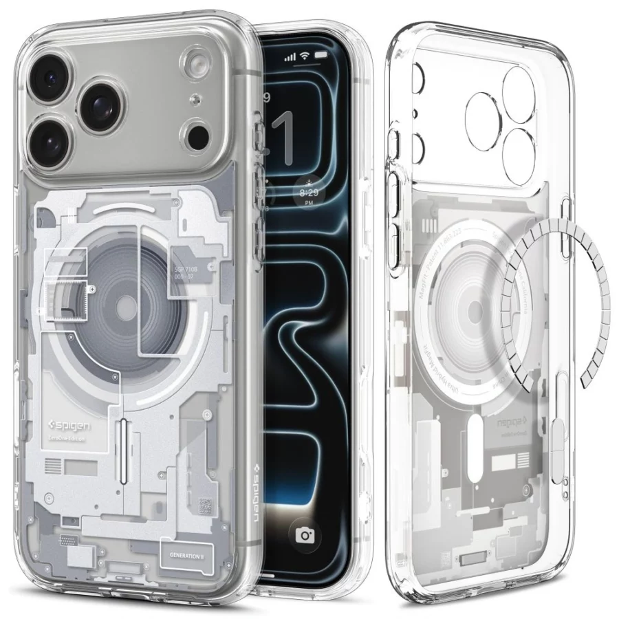 Etui Spigen Ultra Hybrid MagSafe Zero One na iPhone 18 Pro / 17 Pro - białe