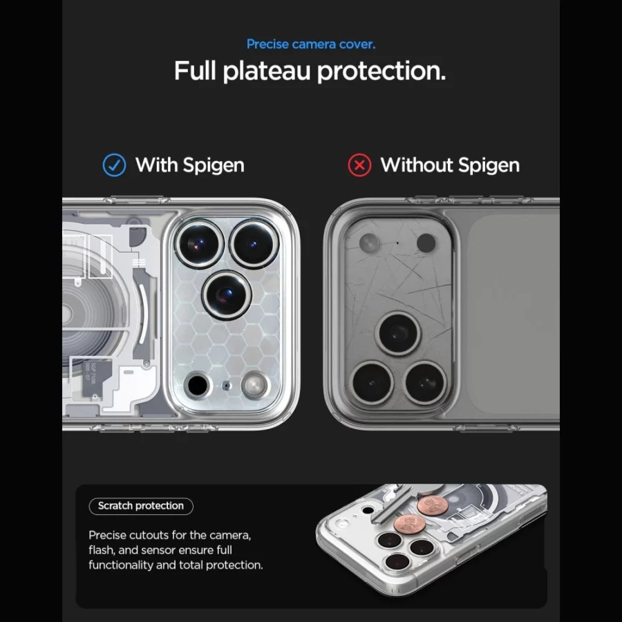 Etui Spigen Ultra Hybrid MagSafe Zero One na iPhone 18 Pro / 17 Pro - białe