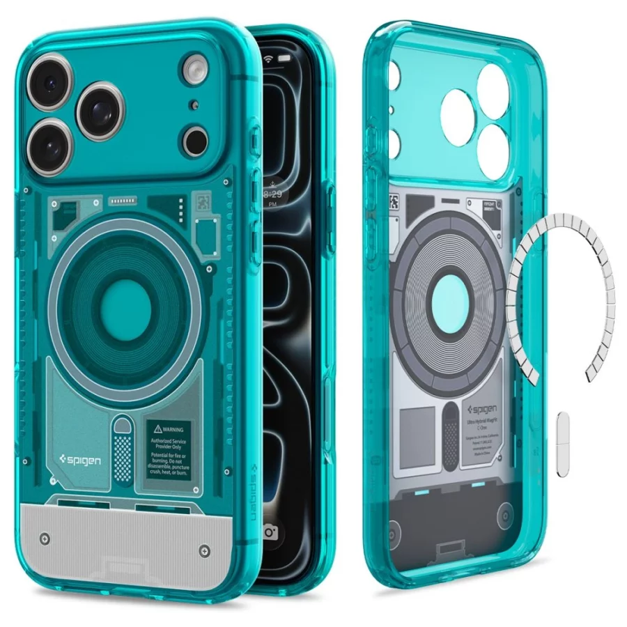 Etui Spigen Ultra Hybrid MagSafe na iPhone 18 Pro / 17 Pro - jasnoniebieskie