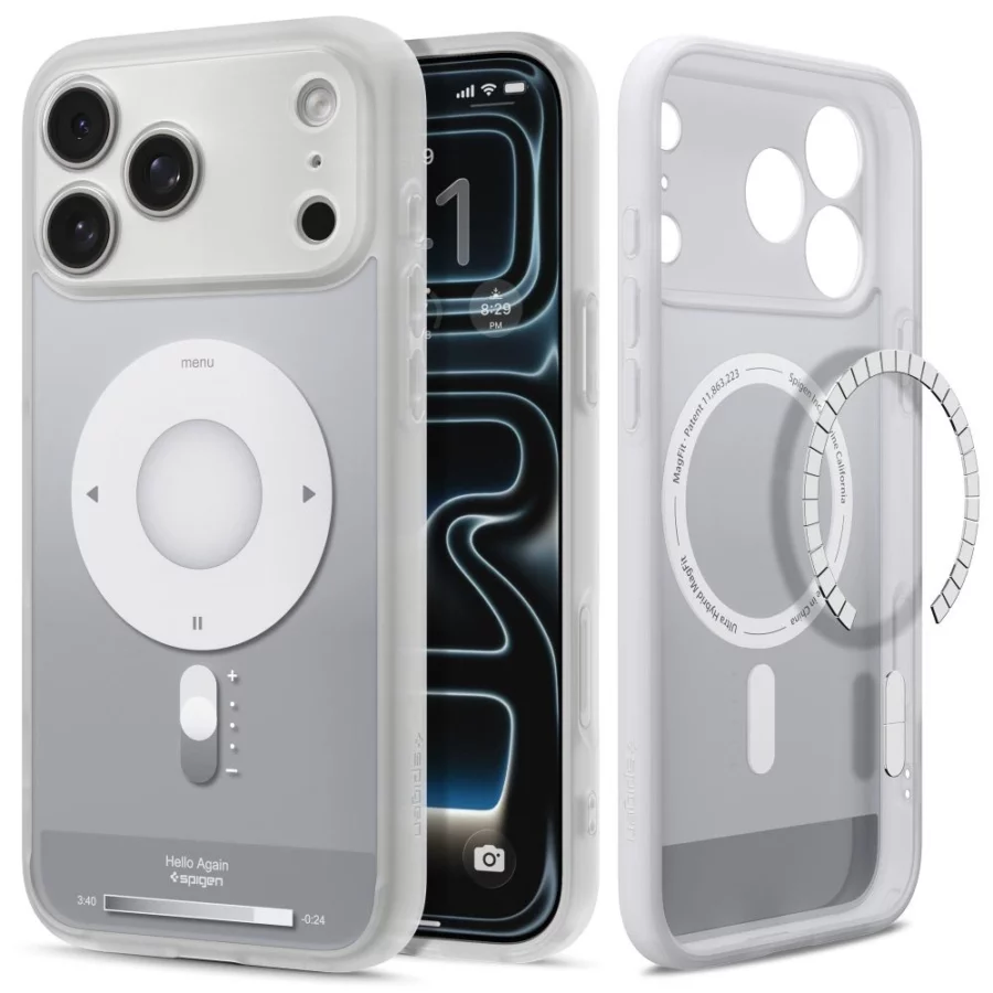 Etui Spigen Ultra Hybrid MagSafe na iPhone 18 Pro Max / 17 Pro Max - srebrne