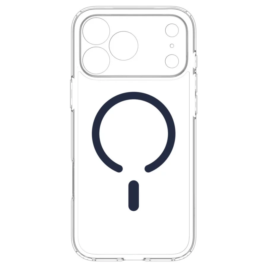 Etui Spigen Ultra Hybrid MagSafe na iPhone 18 Pro Max / 17 Pro Max - przezroczysto-granatowe