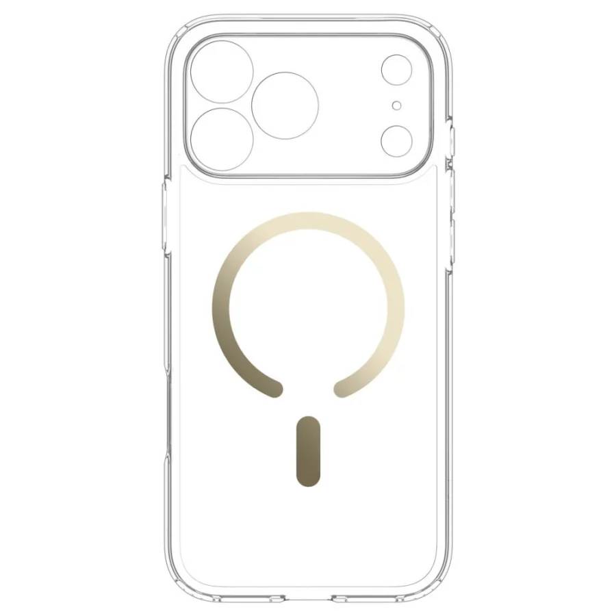 Etui Spigen Ultra Hybrid MagSafe na iPhone 18 Pro Max / 17 Pro Max - przezroczysto-złote