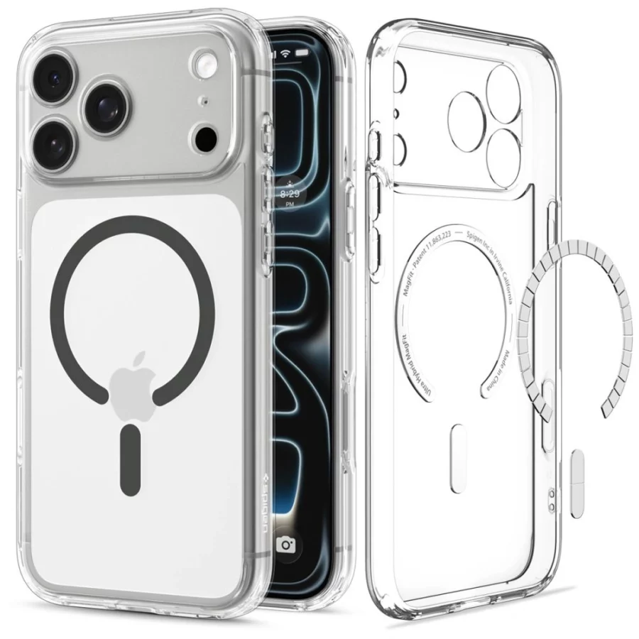 Etui Spigen Ultra Hybrid MagSafe na iPhone 18 Pro Max / 17 Pro Max - przezroczysto-grafitowe