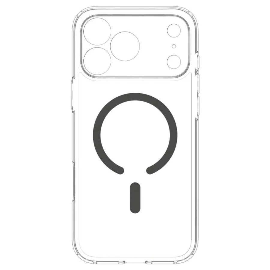 Etui Spigen Ultra Hybrid MagSafe na iPhone 18 Pro Max / 17 Pro Max - przezroczysto-grafitowe