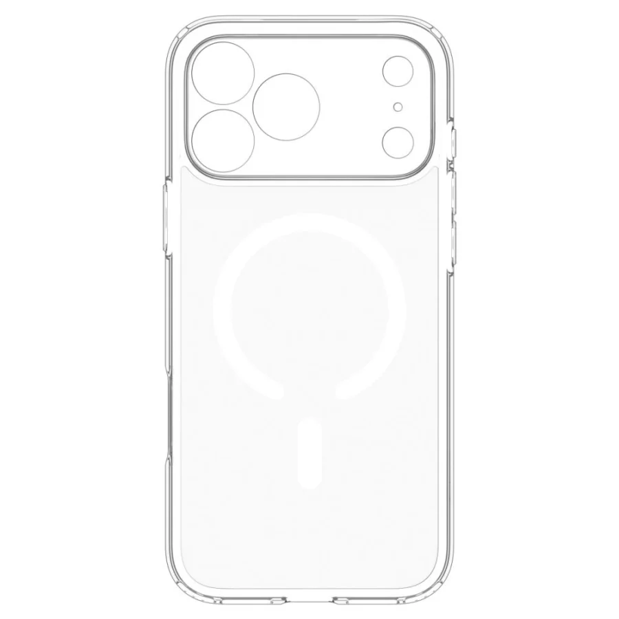 Etui Spigen Ultra Hybrid MagSafe na iPhone 18 Pro Max / 17 Pro Max - przezroczysto-białe