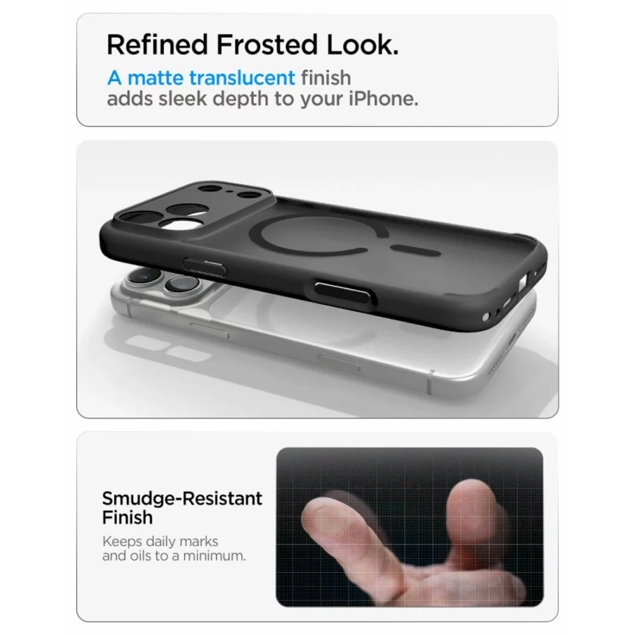 Etui Spigen Ultra Hybrid MagSafe na iPhone 18 Pro Max / 17 Pro Max - frost black