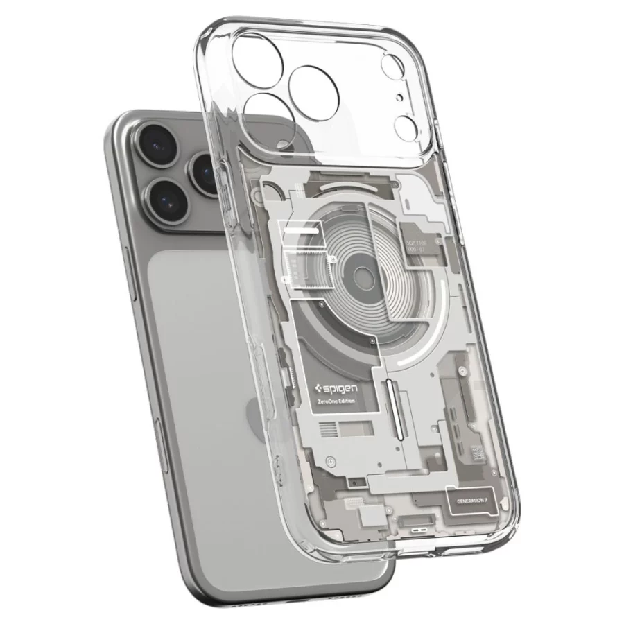 Etui Spigen Ultra Hybrid MagSafe Zero One na iPhone 18 Pro Max / 17 Pro Max - tytanowe