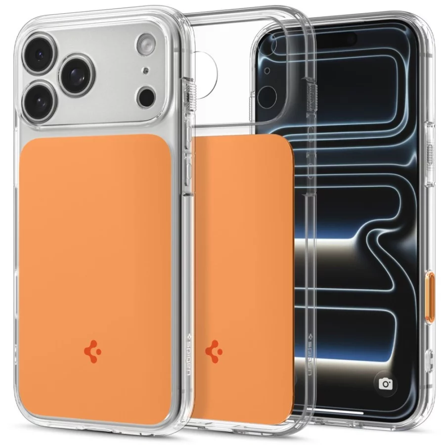 Etui Spigen Ultra Hybrid MagSafe na iPhone 18 Pro / 17 Pro - pomarańczowe