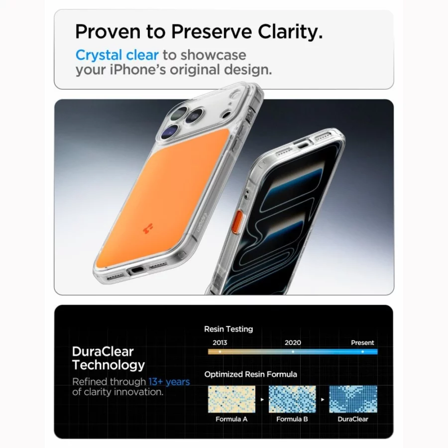 Etui Spigen Ultra Hybrid MagSafe na iPhone 18 Pro / 17 Pro - pomarańczowe