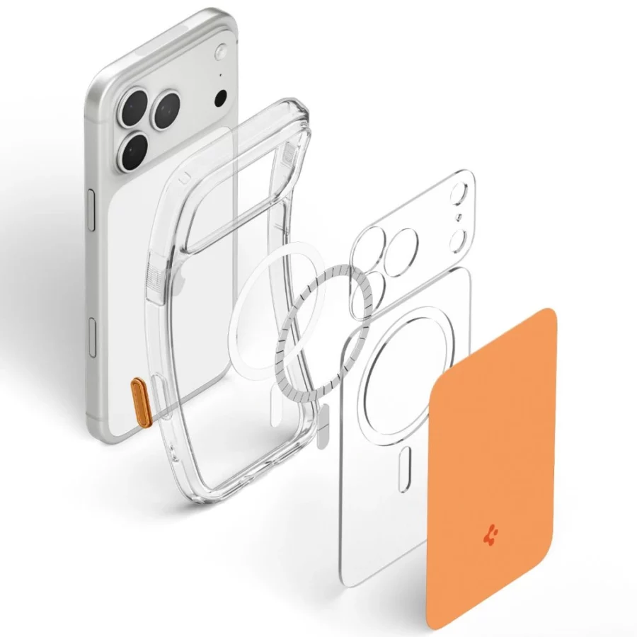 Etui Spigen Ultra Hybrid MagSafe na iPhone 18 Pro Max / 17 Pro Max - pomarańczowe