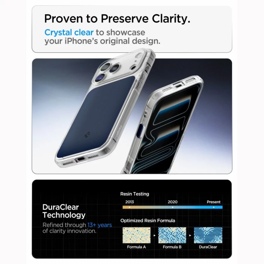 Etui Spigen Ultra Hybrid MagSafe na iPhone 18 Pro Max / 17 Pro Max - niebieskie matowe