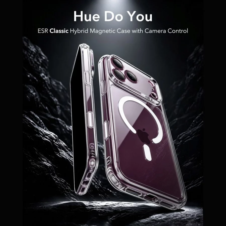 Etui ESR Classic Hybrid MagSafe na iPhone 18 Pro / 17 Pro - przezroczyste