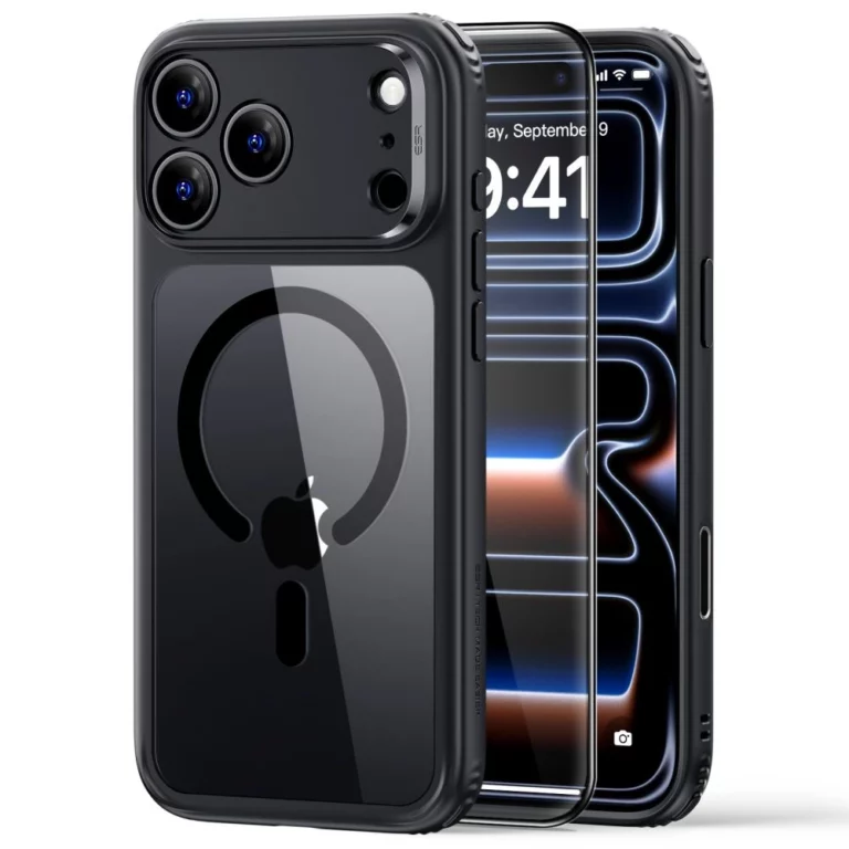 Etui ESR Classic Hybrid MagSafe na iPhone 18 Pro Max / 17 Pro Max - przezroczysto-czarne