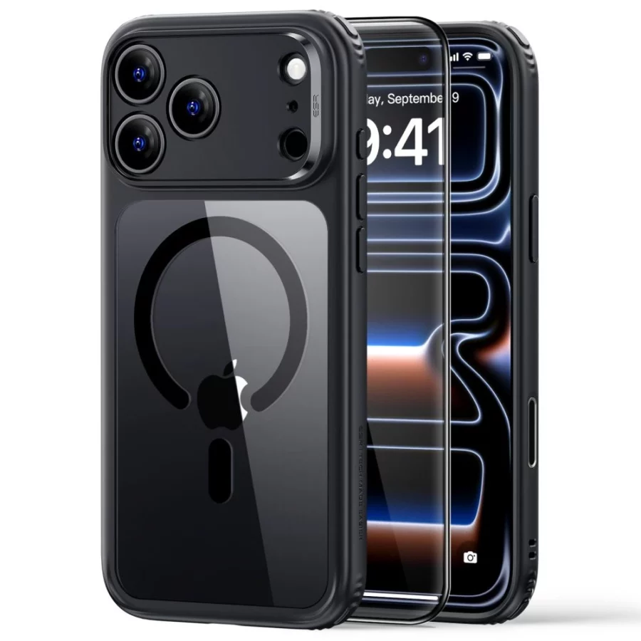 Etui ESR Classic Hybrid MagSafe na iPhone 18 Pro Max / 17 Pro Max - przezroczysto-czarne