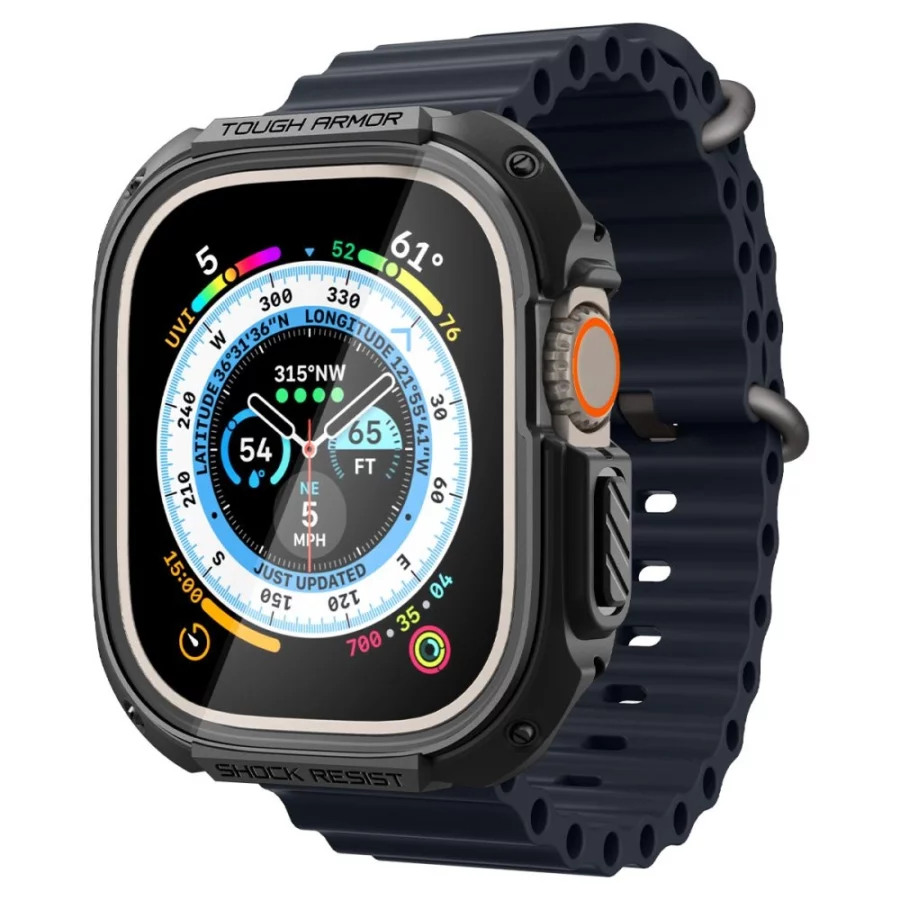 Etui Spigen Tough Armor na Apple Watch Ultra 49 mm - czarne