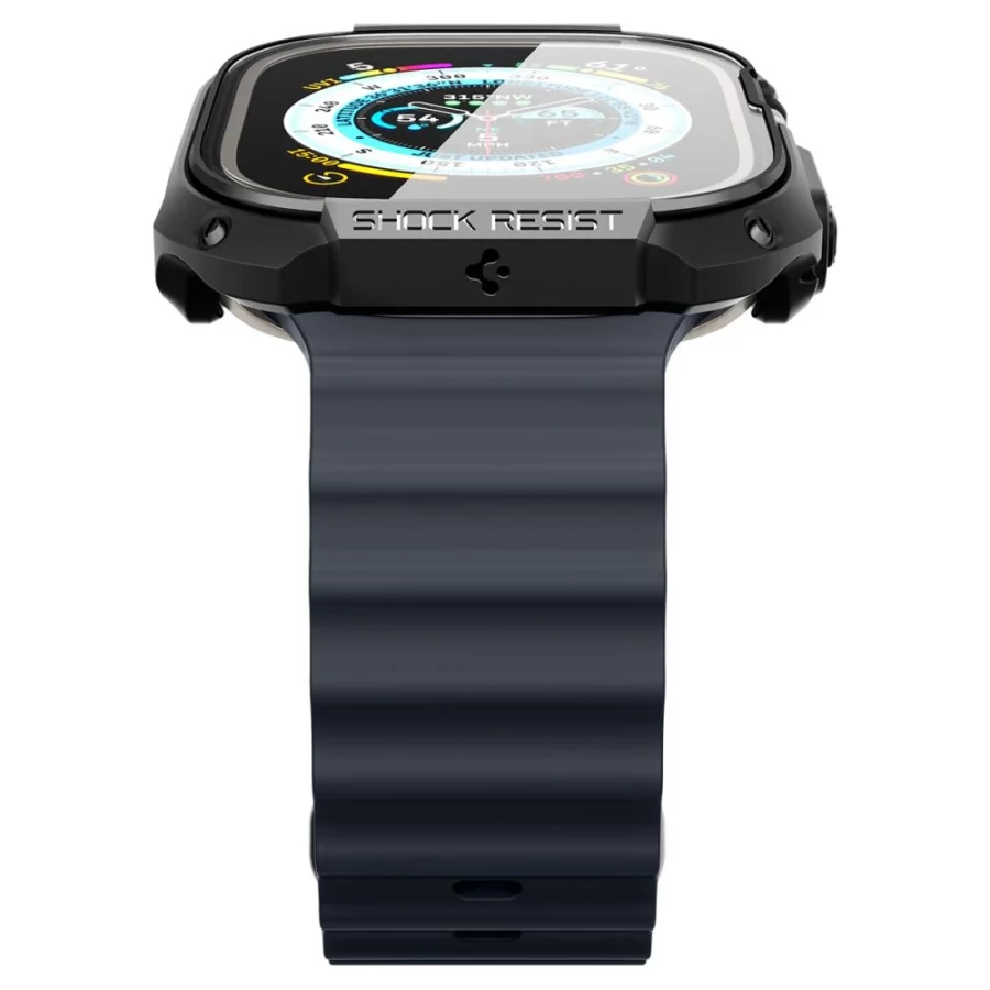 Etui Spigen Tough Armor na Apple Watch Ultra 49 mm - czarne