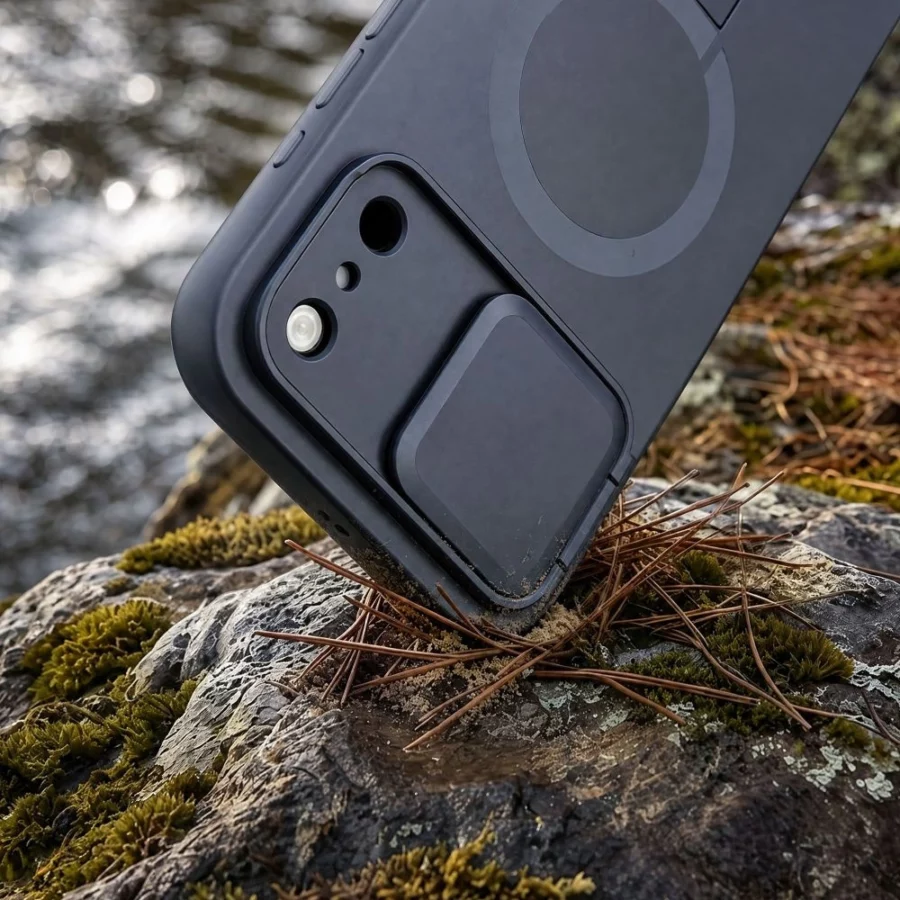 Etui Tech-Protect Kevlar Aura MagSafe na iPhone 18 Pro / 17 Pro - granatowe