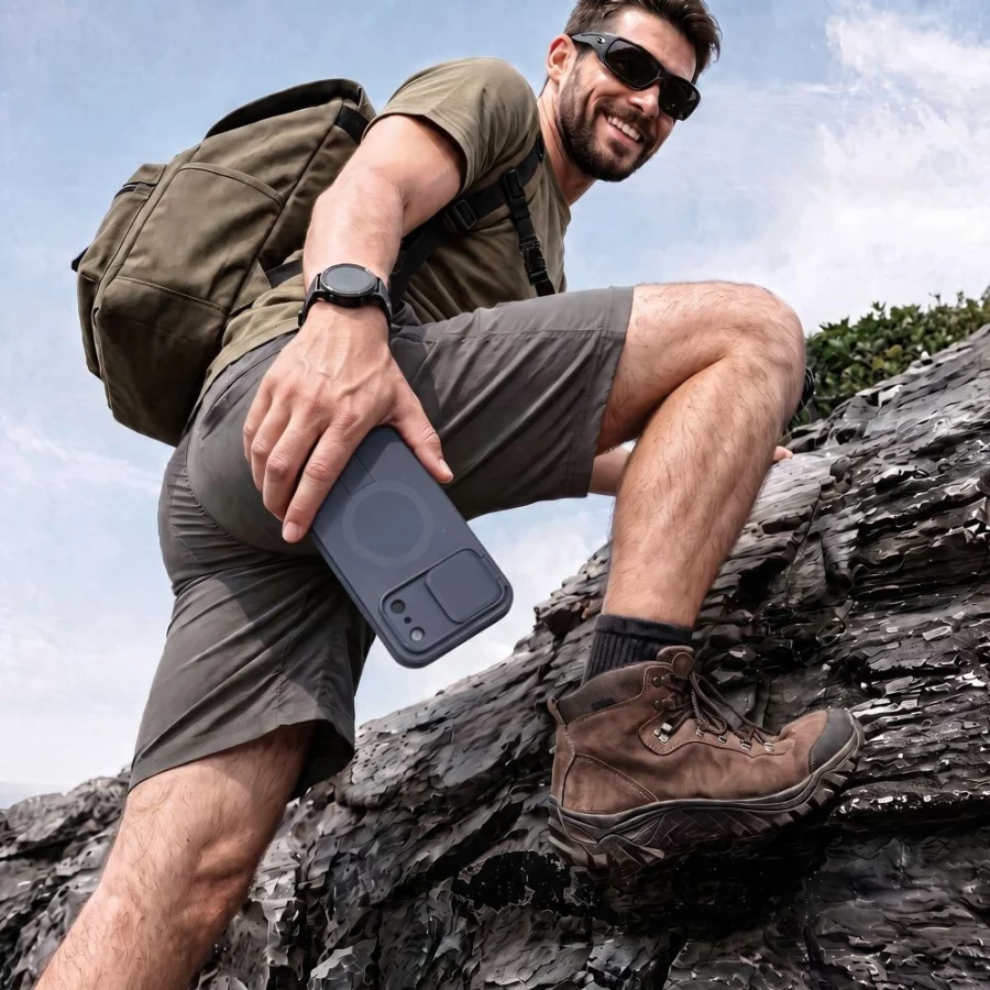 Etui Tech-Protect Kevlar Aura MagSafe na iPhone 18 Pro / 17 Pro - granatowe