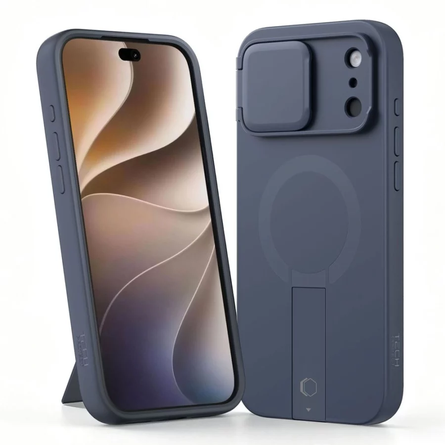Etui Tech-Protect Kevlar Aura MagSafe na iPhone 18 Pro Max / 17 Pro Max - granatowe