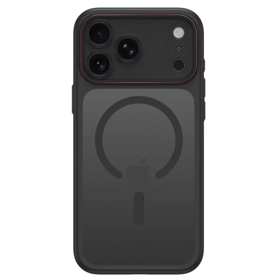 Etui Tech-Protect MagCam MagSafe na iPhone 18 Pro Max / 17 Pro Max - czarno-czerwone matowe