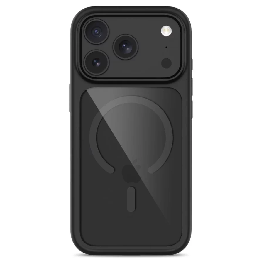 Etui Tech-Protect MagOne CC MagSafe + Szkło hartowane 2-Pack na iPhone 18 Pro Max / 17 Pro Max - przezroczysto-czarne