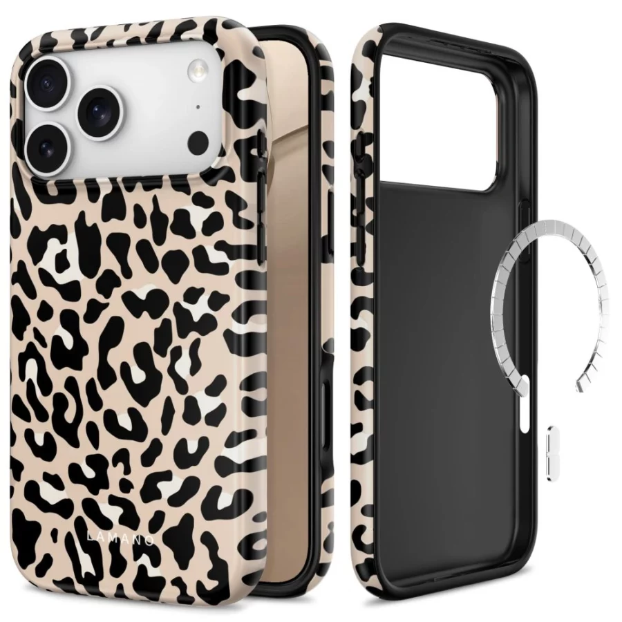 Etui Tech-Protect Lamano MagSafe na iPhone 18 Pro Max / 17 Pro Max - beżowo-czarne
