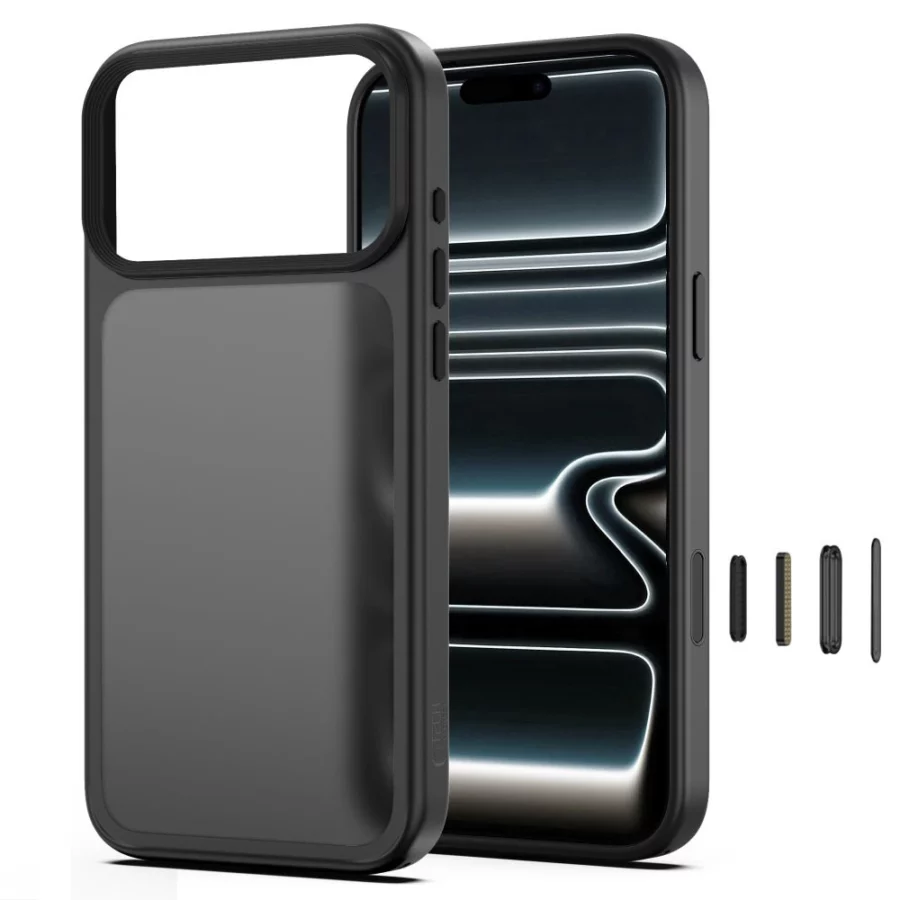 Etui Tech-Protect Magmat CC na iPhone 18 Pro / 17 Pro - czarne matowe