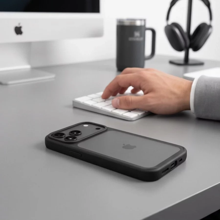 Etui Tech-Protect Magmat CC na iPhone 18 Pro / 17 Pro - czarne matowe