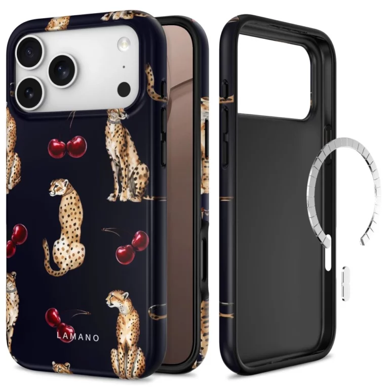 Etui Tech-Protect Lamano MagSafe na iPhone 18 Pro / 17 Pro - czarno-brązowe