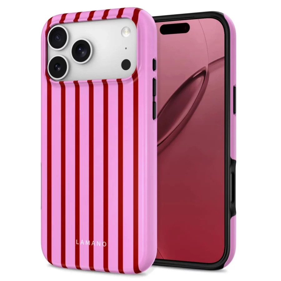 Etui Tech-Protect Lamano MagSafe na iPhone 18 Pro Max / 17 Pro Max - różowo-czerwone
