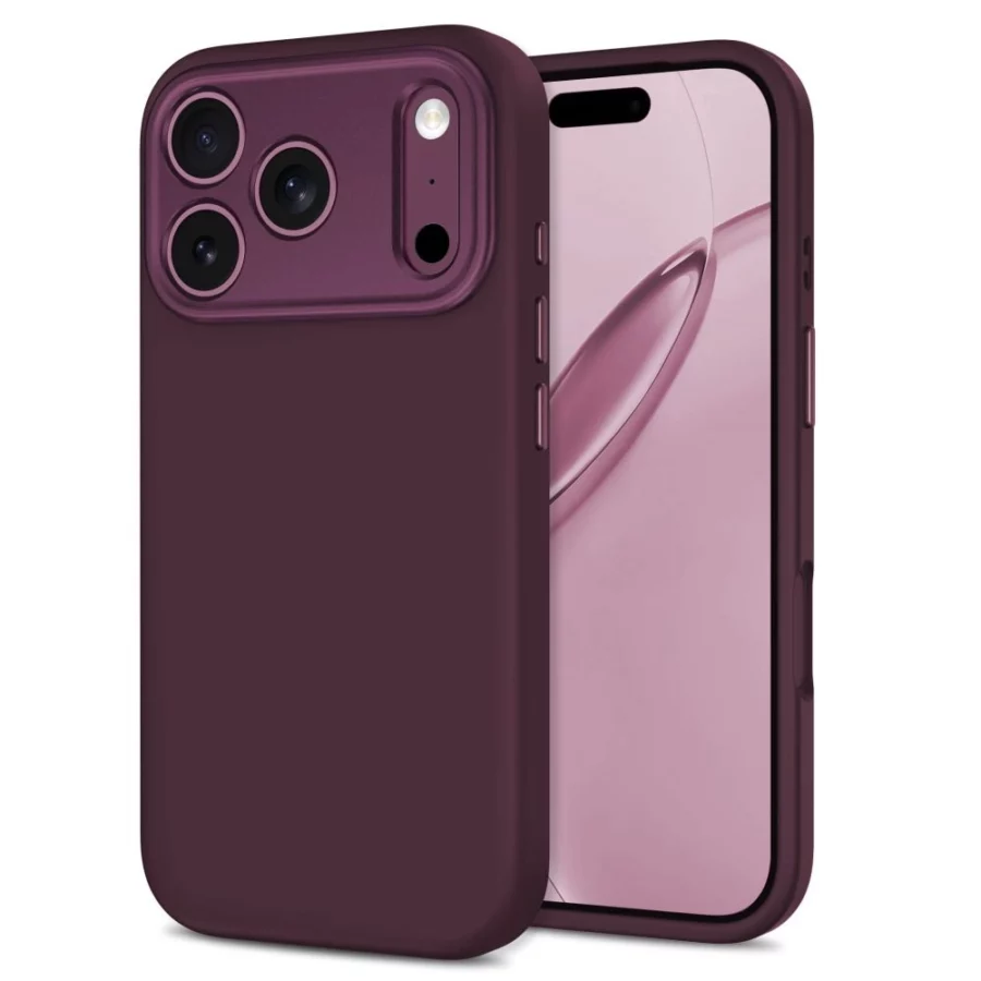 Etui Tech-Protect Uniq MagSafe CC na iPhone 18 Pro / 17 Pro - burgundowe