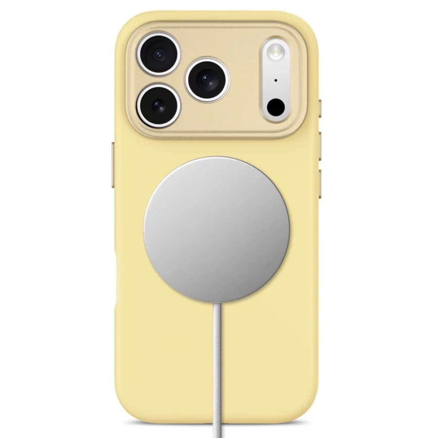 Etui Tech-Protect Uniq MagSafe CC na iPhone 18 Pro / 17 Pro - żółte