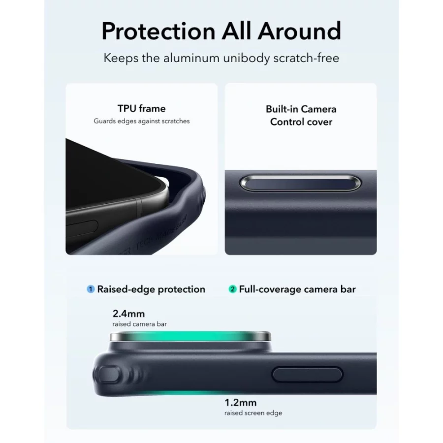 Etui ESR Classic Hybrid Kickstand MagSafe na iPhone 18 Pro / 17 Pro - granatowe
