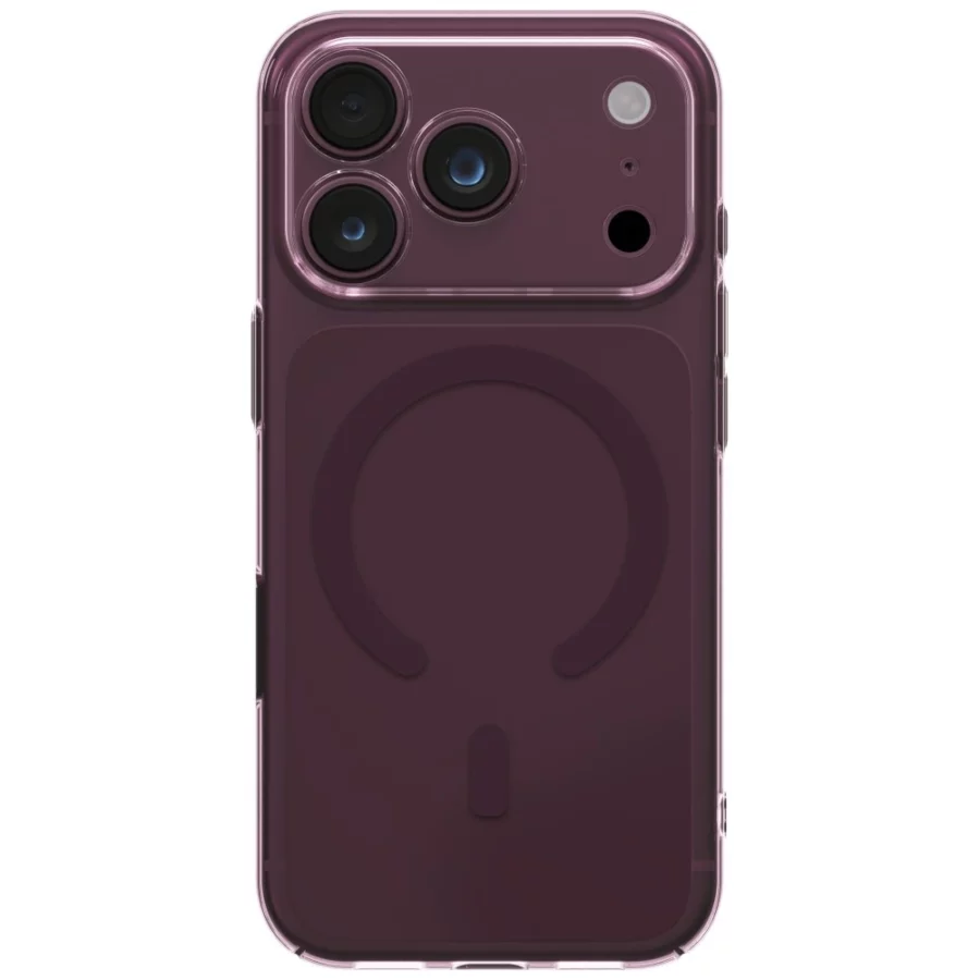 Etui UNIQ Airsuit Magclick Charging na iPhone 18 Pro / 17 Pro - burgundowe