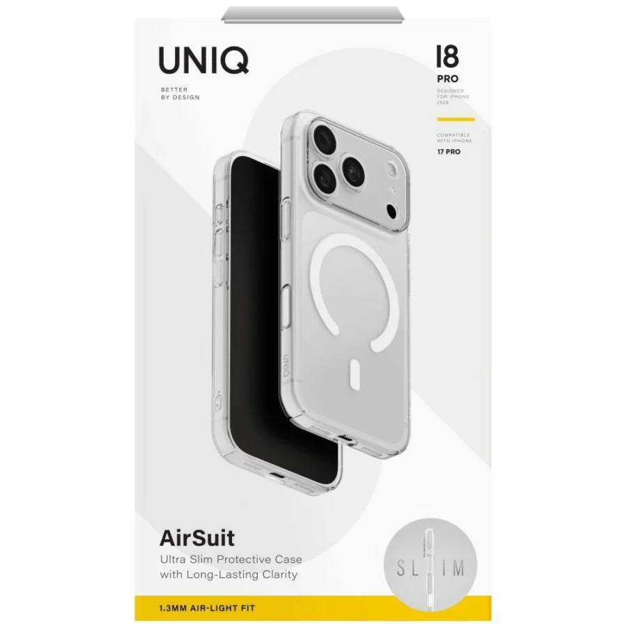 Etui UNIQ Hybrid Maglick Charging Airsuit na iPhone 18 Pro / 17 Pro - przezroczyste