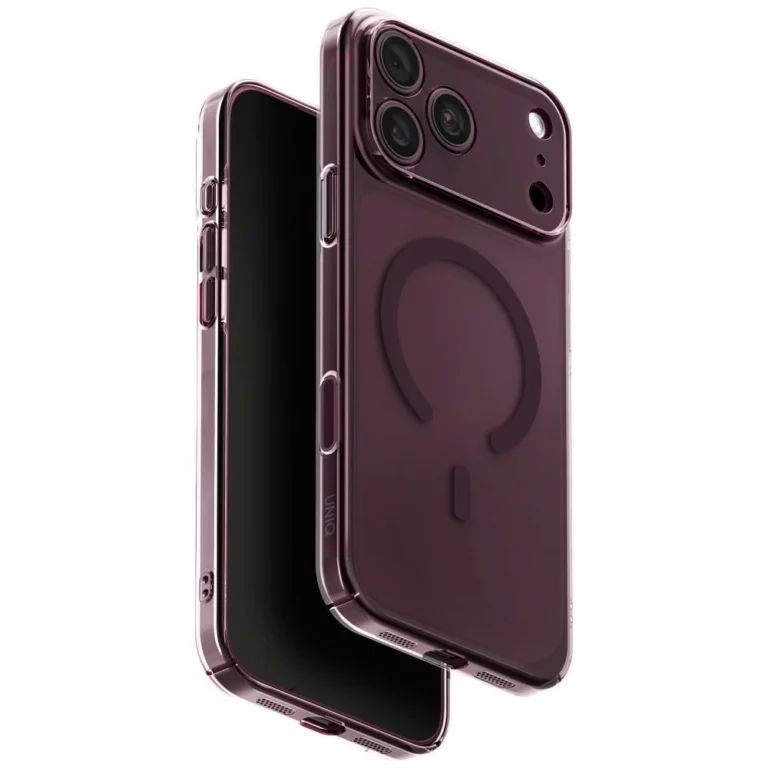 Etui UNIQ Airsuit Magclick Charging na iPhone 18 Pro Max / 17 Pro Max - burgundowe