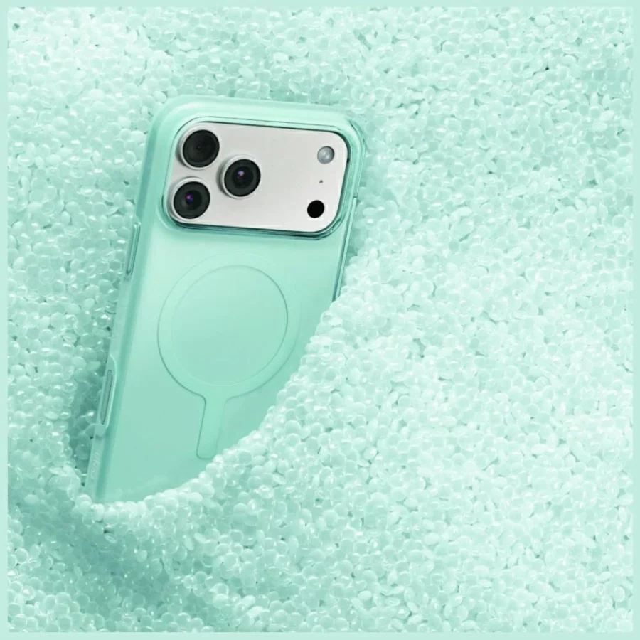 Etui UNIQ Clario Magclick Charging na iPhone 18 Pro / 17 Pro - miętowe