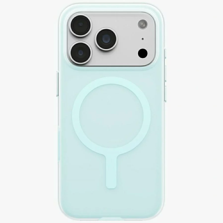Etui UNIQ Clario Magclick Charging na iPhone 18 Pro / 17 Pro - niebieskie