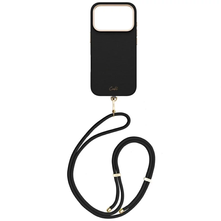Etui UNIQ Coehl Mirelle Magnetic Charging na iPhone 17 Pro - czarne