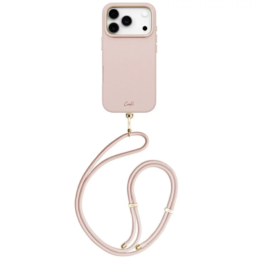 Etui UNIQ Coehl Mirelle Magnetic Charging na iPhone 17 Pro - różowe