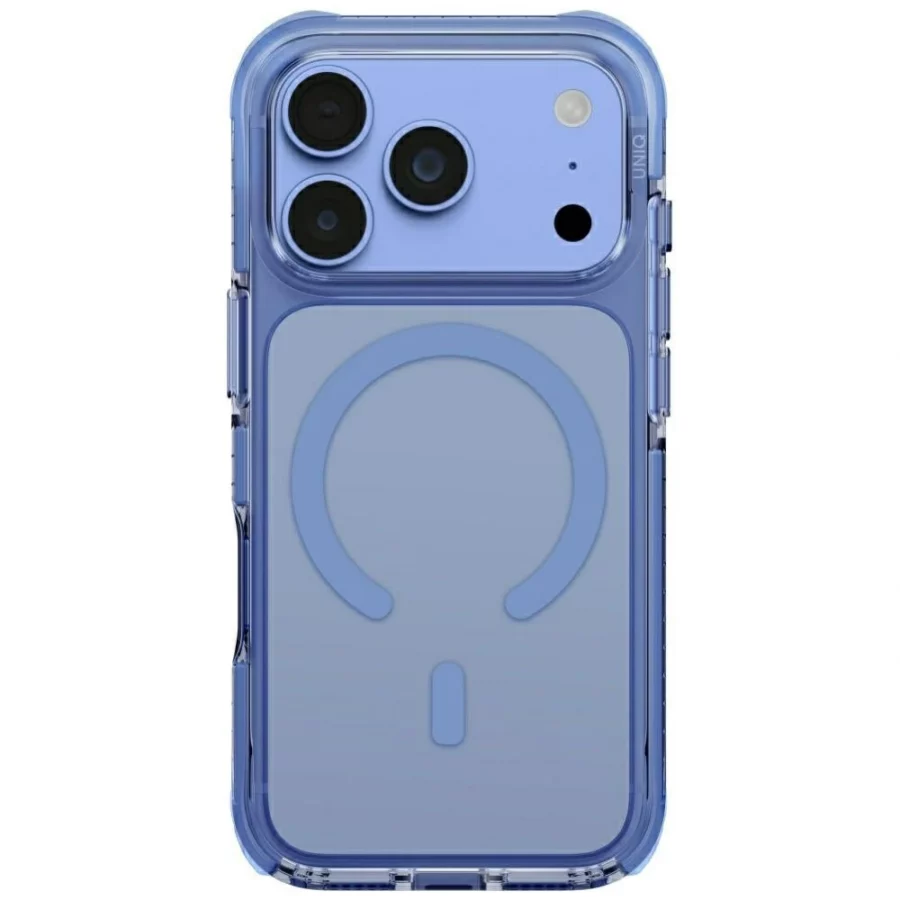 Etui UNIQ Combat Magclick Charging na iPhone 18 Pro / 17 Pro - niebieskie