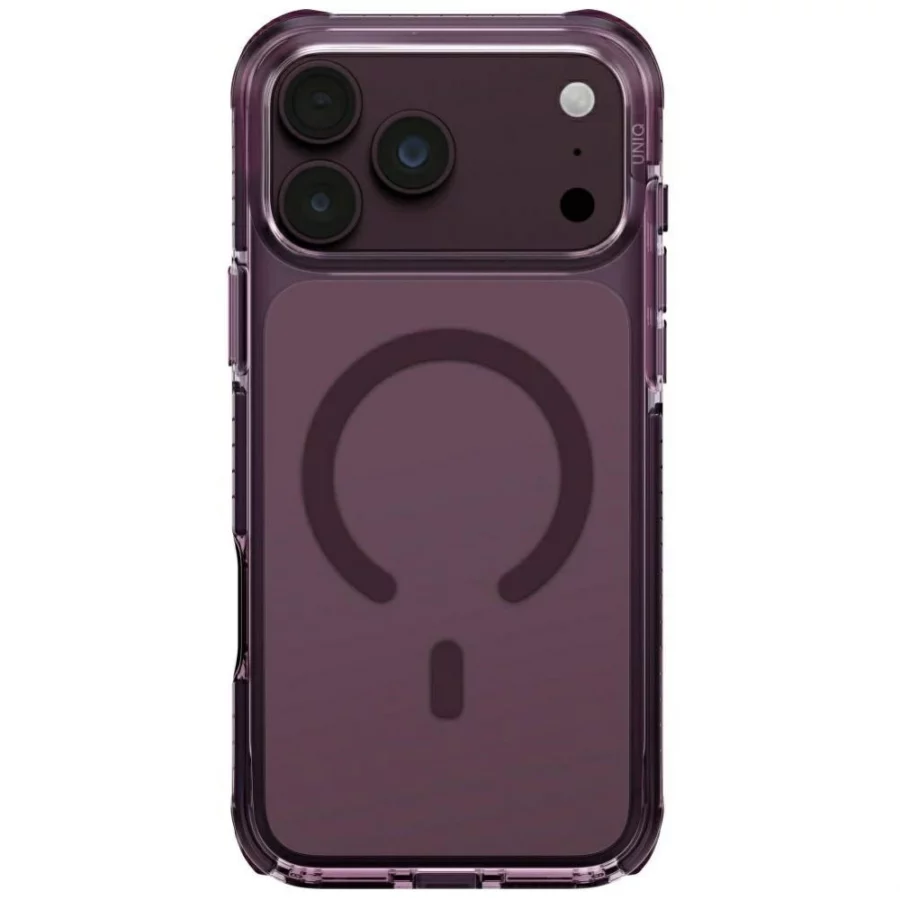 Etui UNIQ Combat Magclick Charging na iPhone 18 Pro Max / 17 Pro Max - burgundowe