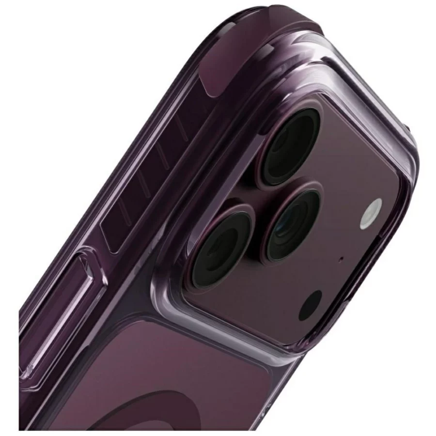 Etui UNIQ Combat Magclick Charging na iPhone 18 Pro Max / 17 Pro Max - burgundowe