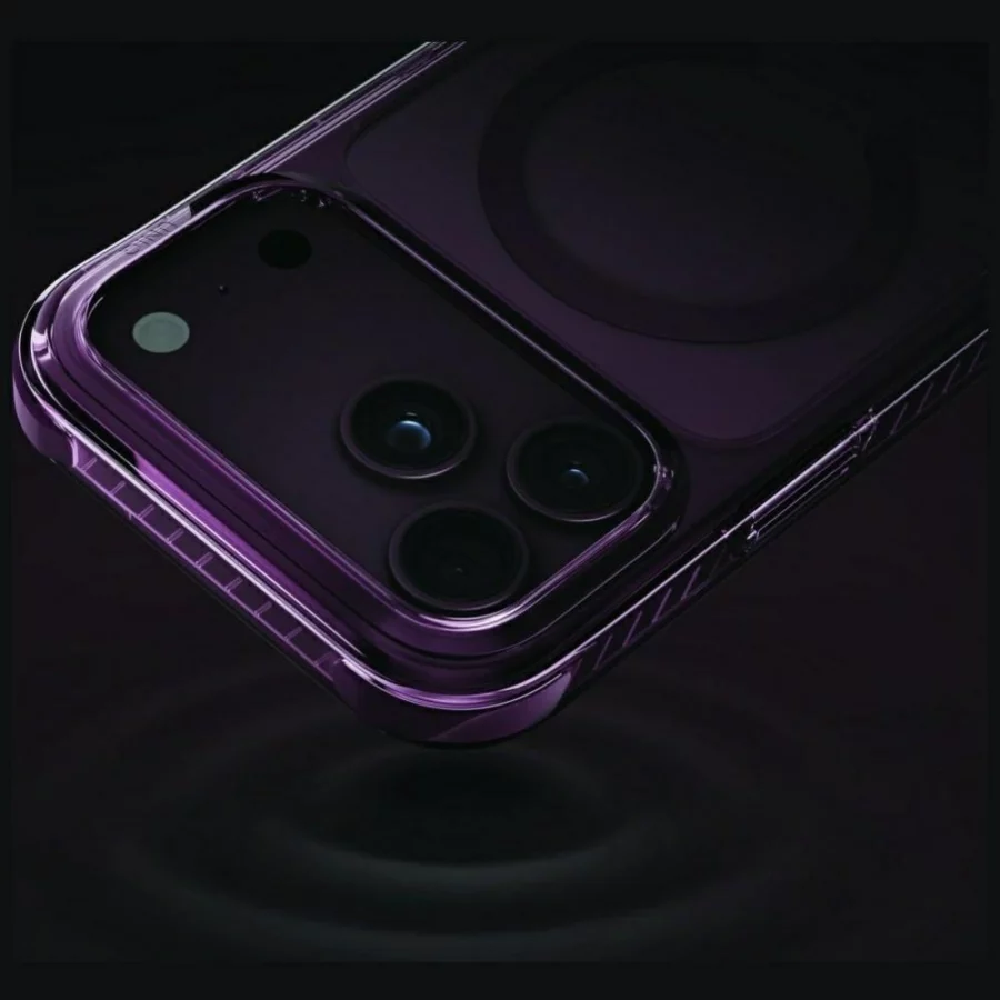Etui UNIQ Combat Magclick Charging na iPhone 18 Pro Max / 17 Pro Max - burgundowe