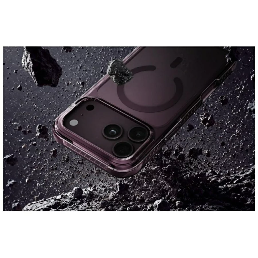 Etui UNIQ Combat Magclick Charging na iPhone 18 Pro Max / 17 Pro Max - burgundowe